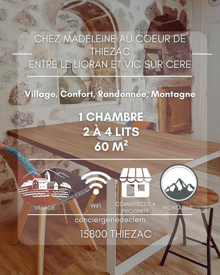 Maison de vacances pour 3 personnes, avec balcon et vue, adapté aux familles - 1