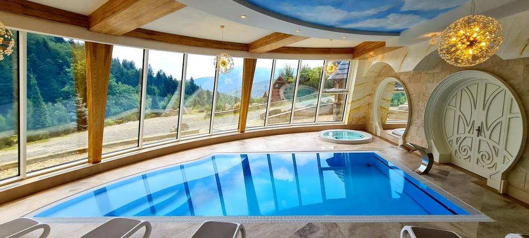 Ośrodek wypoczynkowy dla 2 osób, z Jacuzzi i Taras oraz Basen i Sauna w Szczyrk