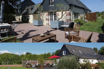 Maison d’hôte pour 8 personnes, avec terrasse et jardin, animaux acceptés à Saint-Gatien-des-Bois
