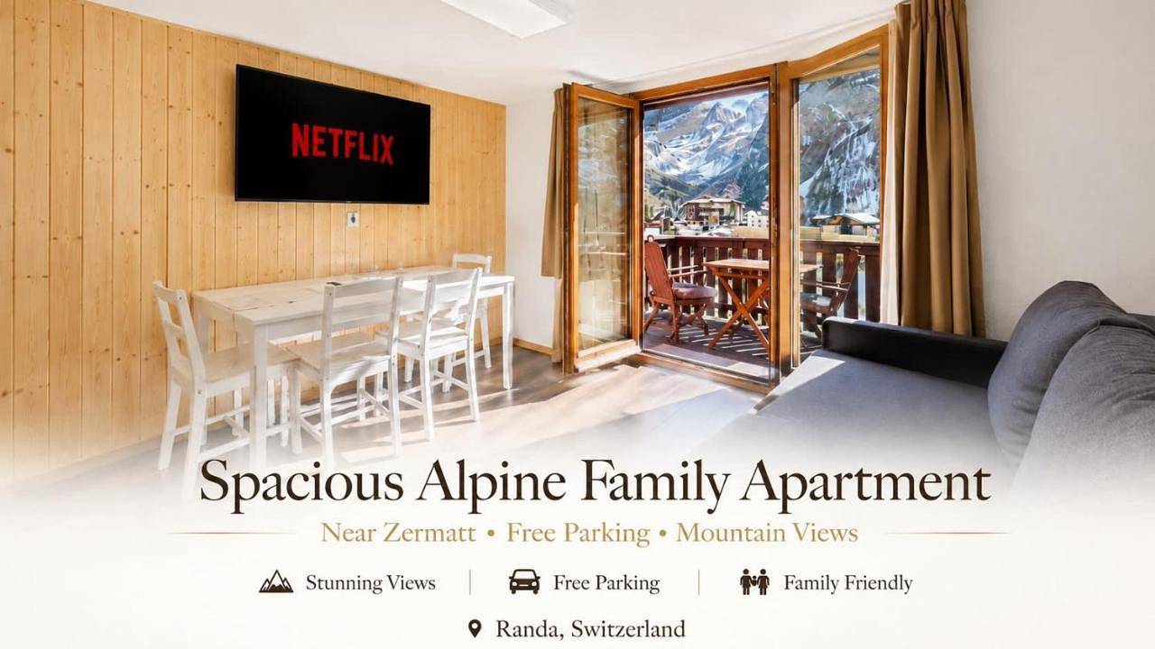 Ganze Wohnung, Spacious Alpine Family Apartment near Zermatt in Randa, Walliser Alpen
