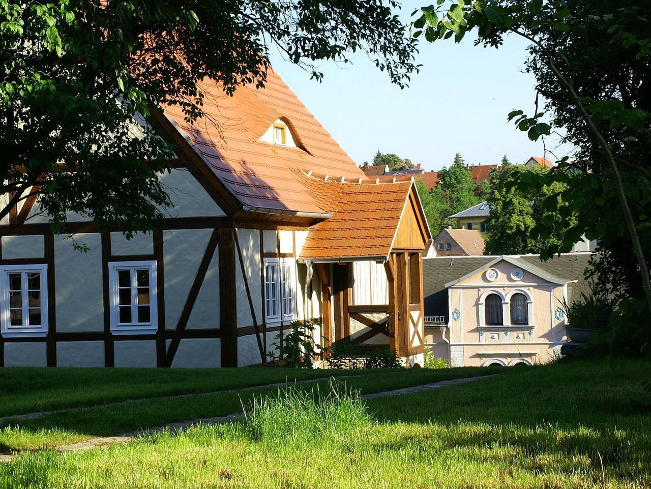 Spa Resort Landlust - Studio mit Terrasse im idyllischen Katzenhaus 1 in Cotta, Dresden