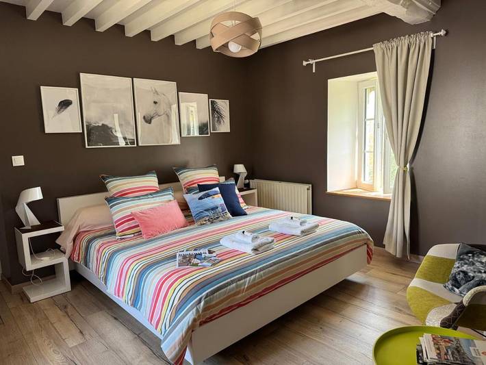 Chambre d’hôte pour 4 personnes, avec vue et jardin