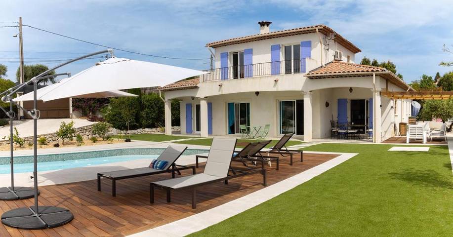 Ferienhaus mit Meerblick für 6 Personen, mit Whirlpool und Pool sowie Garten in Nizza - 2