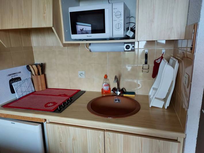 Studio pour 4 personnes, avec Balcon/Terrasse ainsi que Terrasse et Vue sur le lac