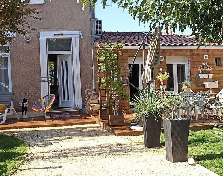 Maison de vacances pour 6 personnes, avec jardin et vue, animaux acceptés
