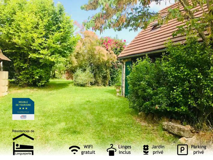 Gîte pour 3 personnes, avec jardin et terrasse, animaux acceptés dans Saint-Hilaire-sous-Romilly