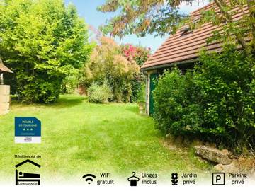 Gîte pour 3 personnes, avec terrasse et jardin, animaux acceptés dans l' Aube