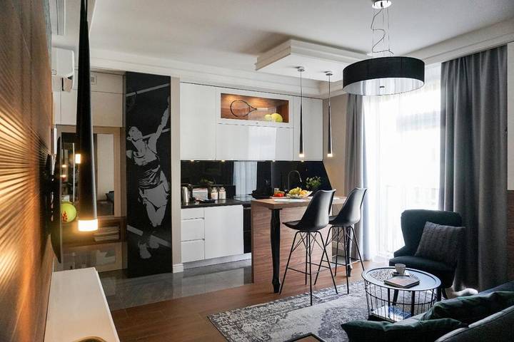 Apartahotel para 5 personas, con vistas en Cracovia