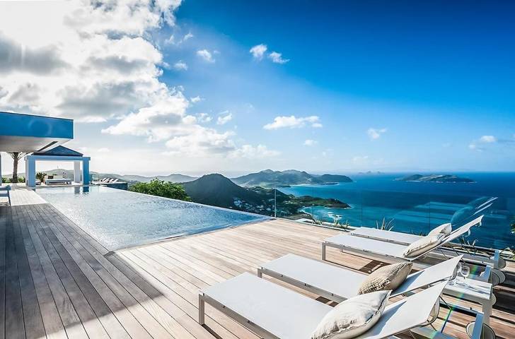 Maison de vacances pour 10 personnes, avec jardin ainsi que piscine et jacuzzi dans Saint-Barthélemy