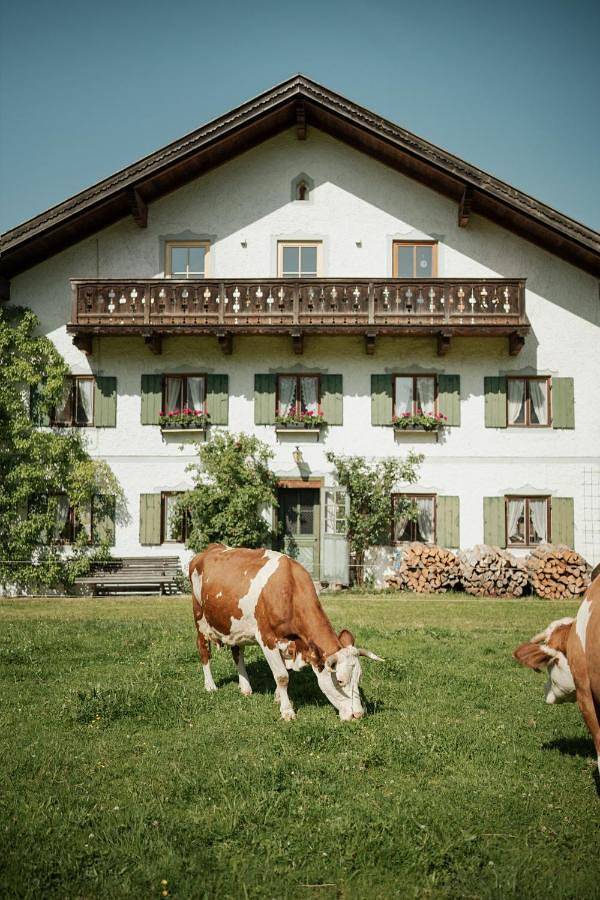 Ferienwohnung für 5 Personen, mit Balkon und Garten sowie Ausblick