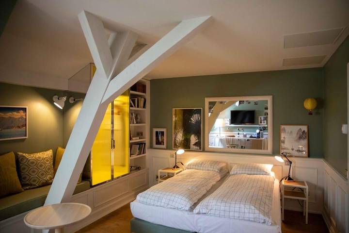 Hôtel pour 2 personnes, avec Jacuzzi et Terrasse ainsi que Sauna et Vue à Saint-Louis