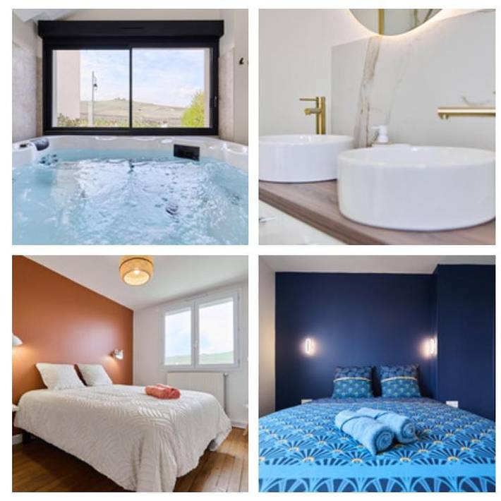 Location de vacances pour 6 personnes, avec Jacuzzi et Terrasse ainsi que Jardin et Sauna dans Verzenay