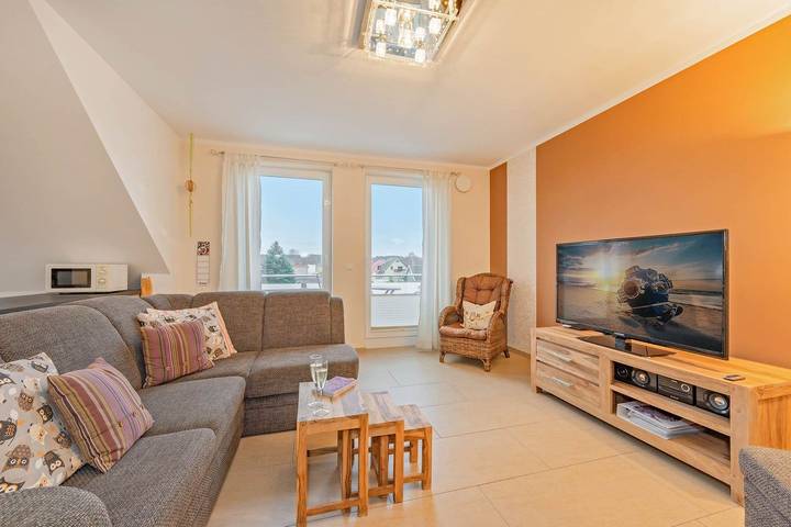 Ferienwohnung für 3 Personen, mit Balkon und Sauna