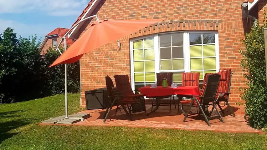 Ferienhaus für 5 Personen, mit Terrasse und Garten sowie Sauna, mit Haustier