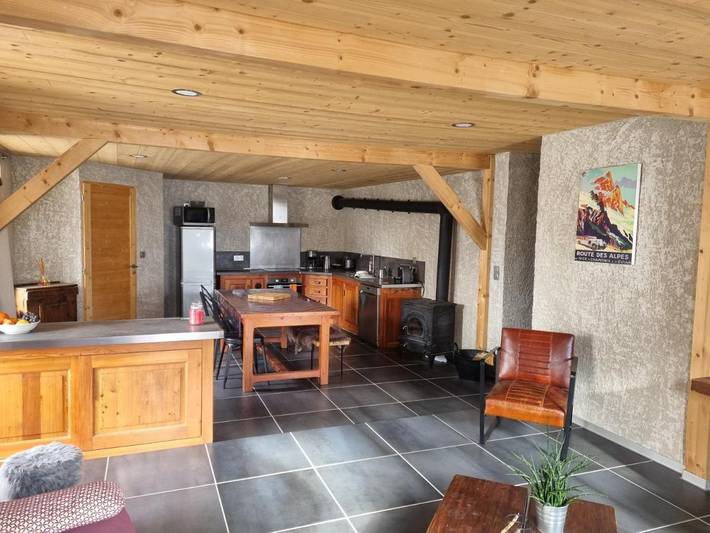 Location de vacances pour 7 personnes, avec terrasse à La Grave