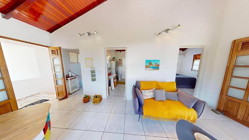 Gîte pour 4 personnes, avec vue et jardin à La Désirade (île)