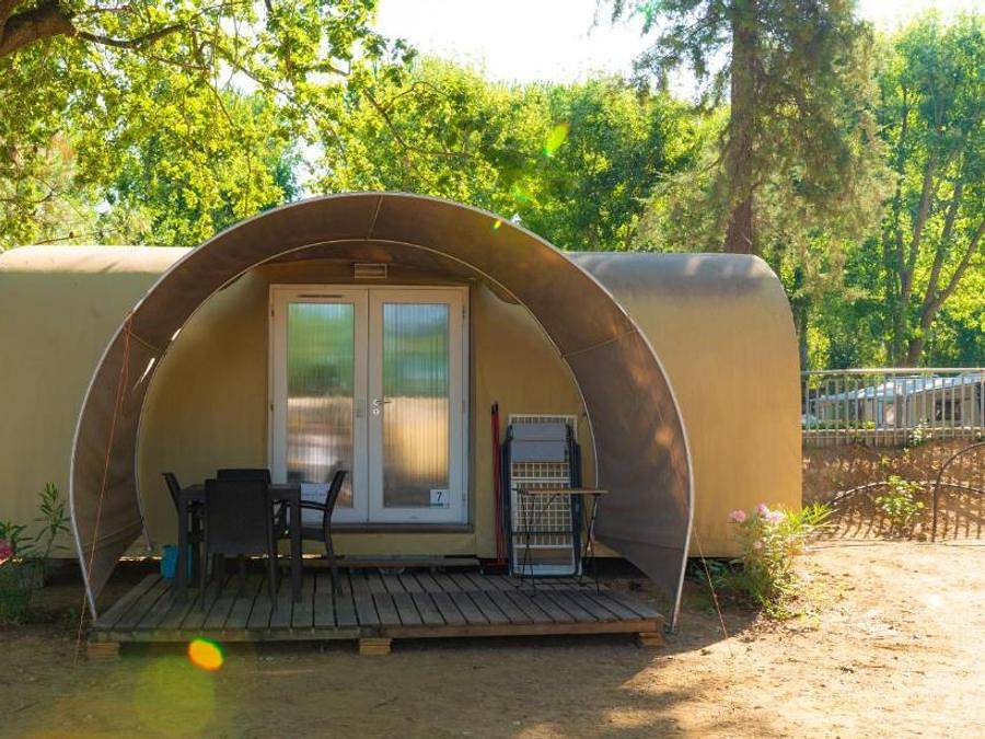 Trasimeno Glamping Resort - Zelt 4 personen - Coco Suite mit Klimaanlage in Passignano sul Trasimeno, Lago Trasimeno