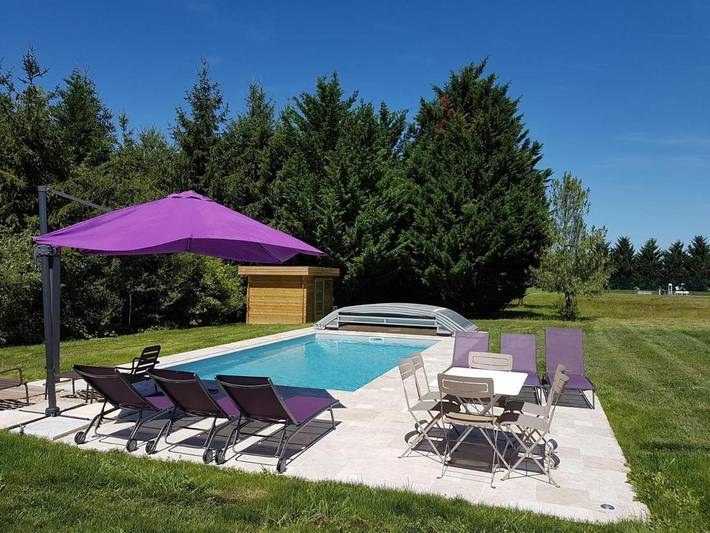 Location de vacances pour 11 personnes, avec piscine ainsi que jardin et terrasse à Fontaines-en-Sologne - 2