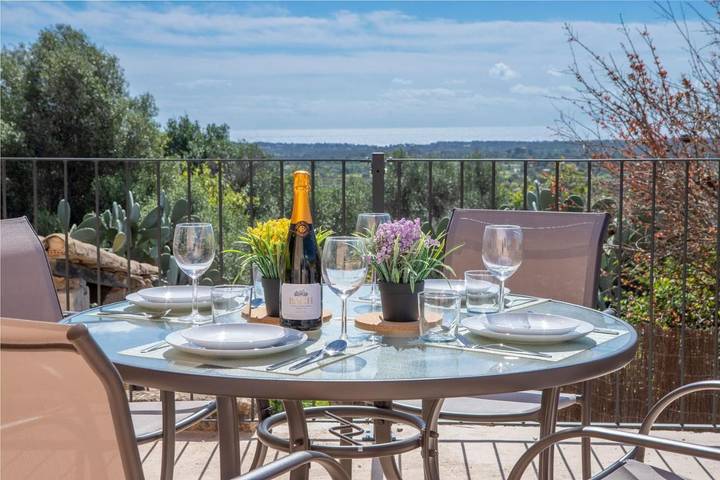 Finca für 4 Personen, mit Terrasse und Garten sowie Pool und Ausblick in S'Alqueria Blanca - 2