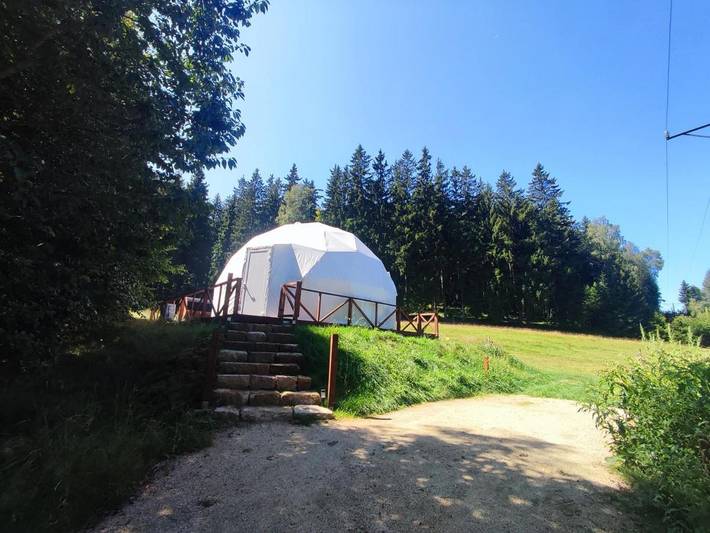 Tente pour 4 personnes, avec sauna ainsi que jardin et vue en Pologne - 2