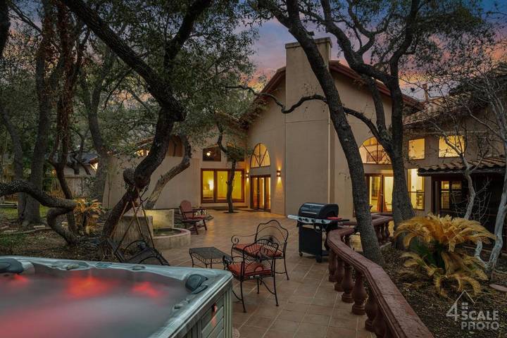 Villa para 16 pessoas, com jardim e vista em San Antonio