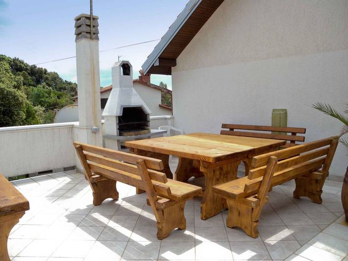 Ferienwohnung für 4 Personen, mit Garten und Balkon sowie Sauna, mit Haustier auf Rab - 4