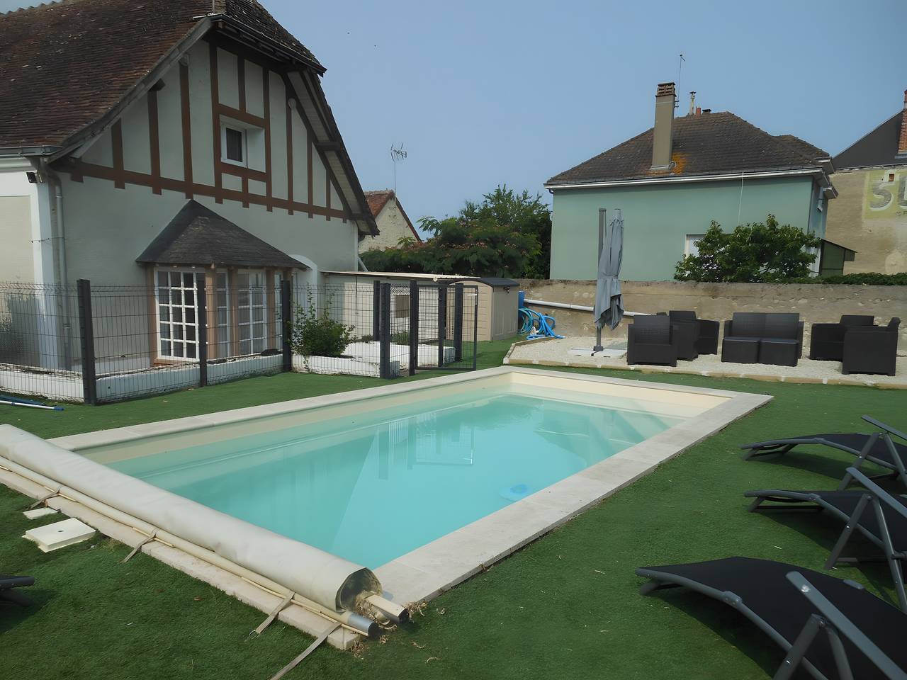 Ferienhaus 'Gîte Le Rabelais' mit privatem Pool, Terrasse und Wlan in Thésée, Romorantin-Lanthenay und Umgebung