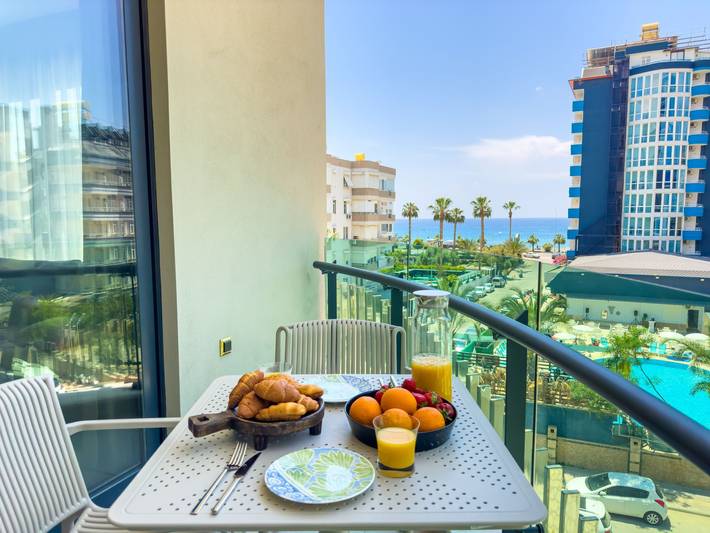 Gîte pour 4 personnes, avec piscine ainsi que balcon et sauna à Alanya