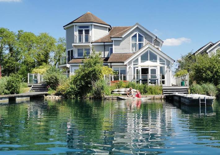 Maison de vacances pour 10 personnes, avec vue ainsi que vue sur le lac et jardin, animaux acceptés dans Cotswolds