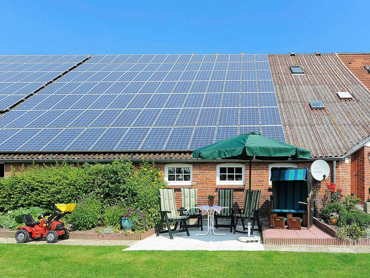Ganze Ferienwohnung, Ferienwohnungen auf Ferienhof Warfthof Becker in Werdum - Ferienwohnung Wintergarten in Wallum, Werdum