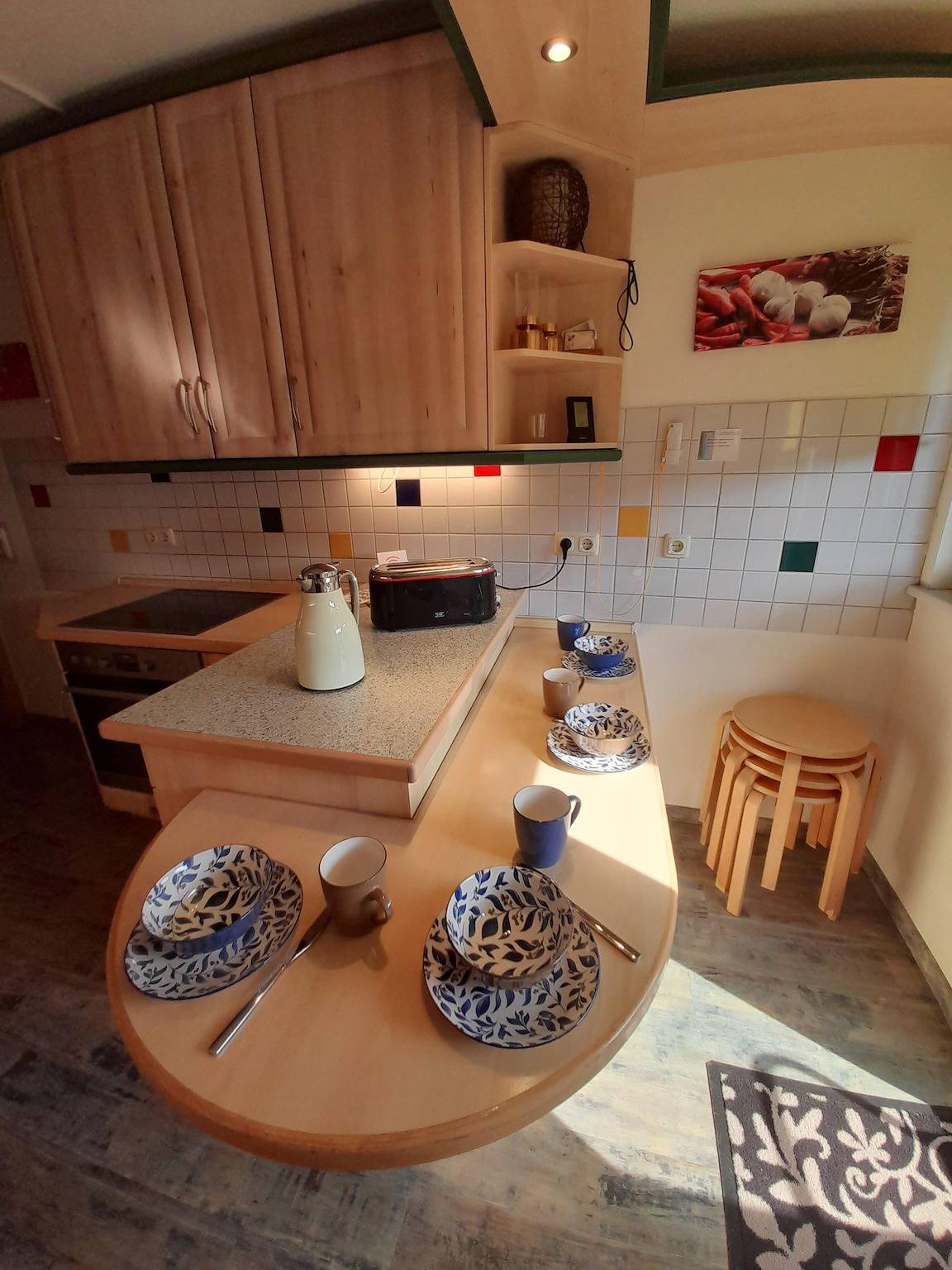 Ganze Ferienwohnung, Alices-Ferienwohnungen - Fewo1 Maisonette Dg,Wohnz./3 Schlafz./Küche/Bad Du+Wc/107 m²/6 P./2.Et in Arnstadt, Thüringer Kernland