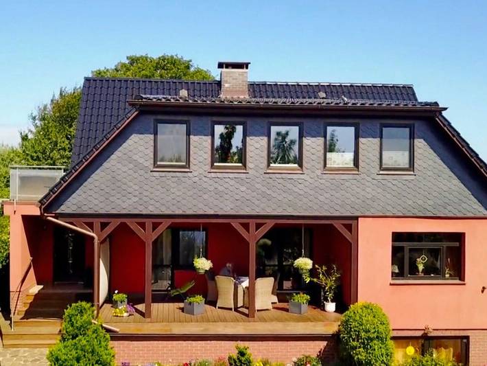 Ferienwohnung für 3 Personen, mit Garten und Balkon sowie Seeblick in Ahrenshoop