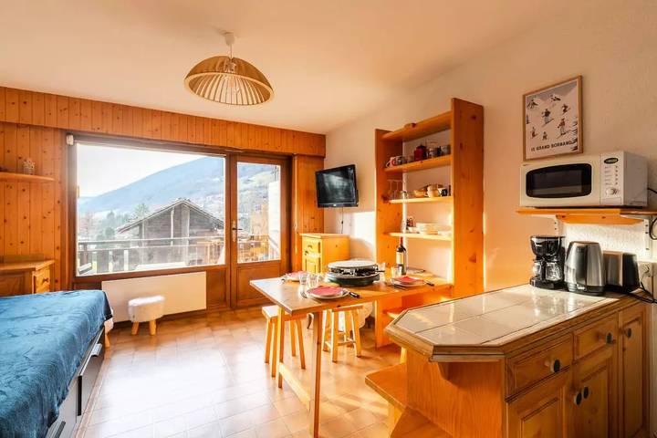 Gîte pour 5 personnes, avec balcon dans Patinoire Le Grand Bornand