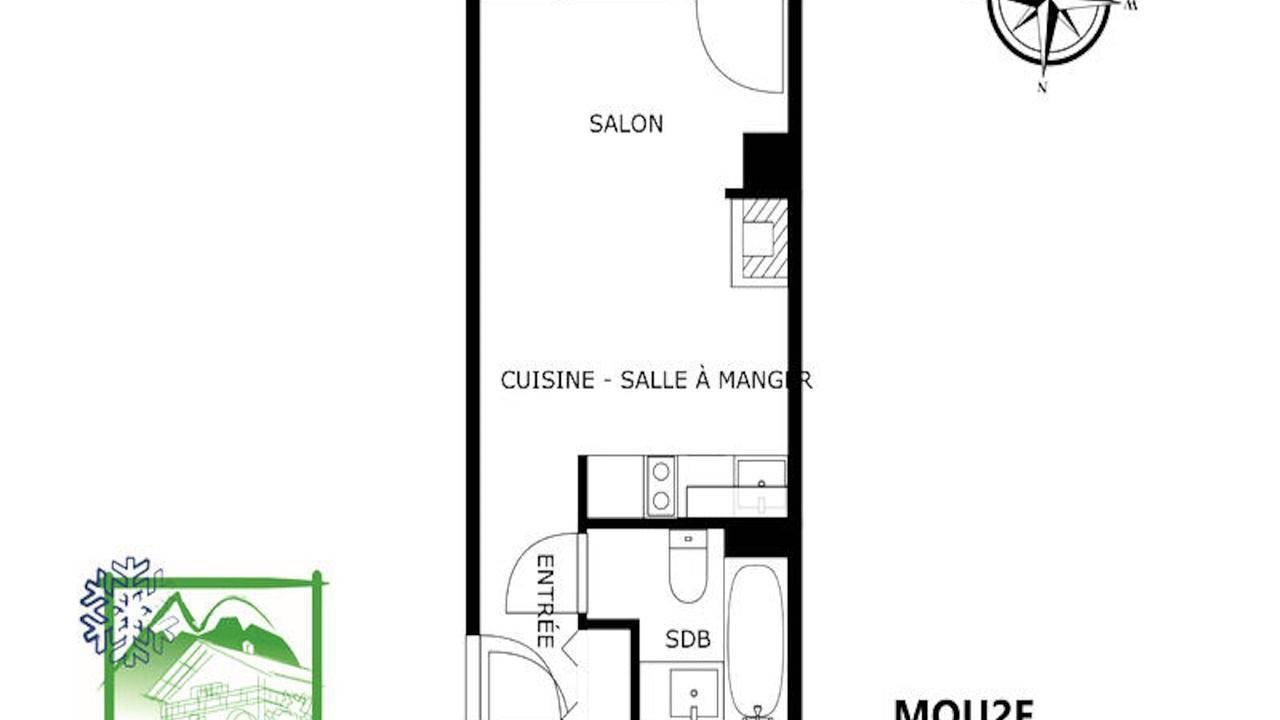 Apartamento vacacional entero, Ferienwohnung für 4 Personen (24 m²) in Les Carroz-d'Arâches in Les Carroz, Arâches-la-Frasse