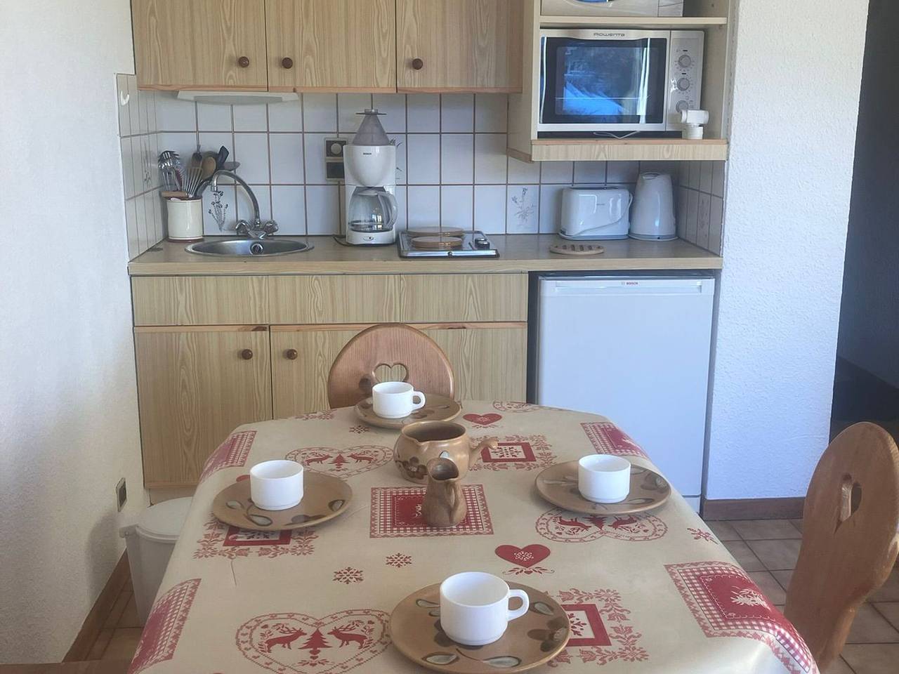 Ganze Wohnung, 2-Zimmer-Wohnung für 4 Pers, an der Piste, Parkplatz inklusive in Combloux, Pays du Mont-Blanc