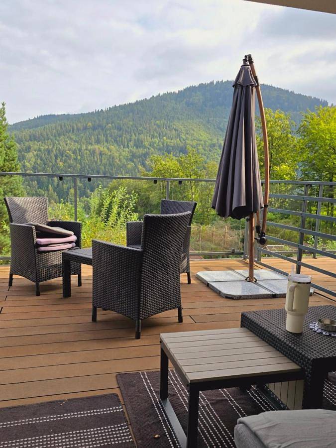 Loft dla 4 osób, z Jacuzzi i Taras oraz Sauna i Widok na jezioro w Śląsk