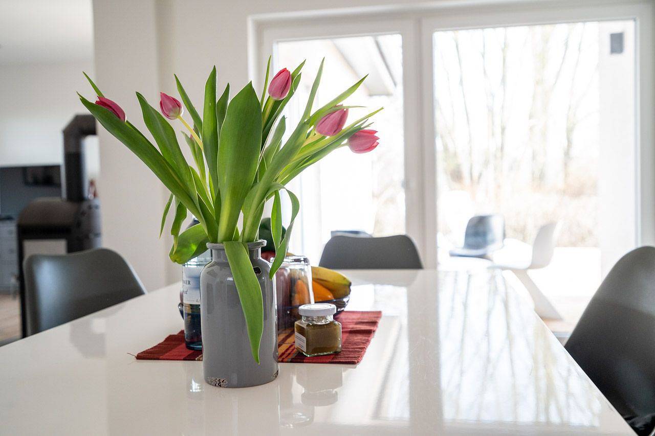 Stilvolles neues Ferienhaus am Müritzsee mit Kamin in sehr ruhiger Ortsrandlage in Buchholz, Müritz