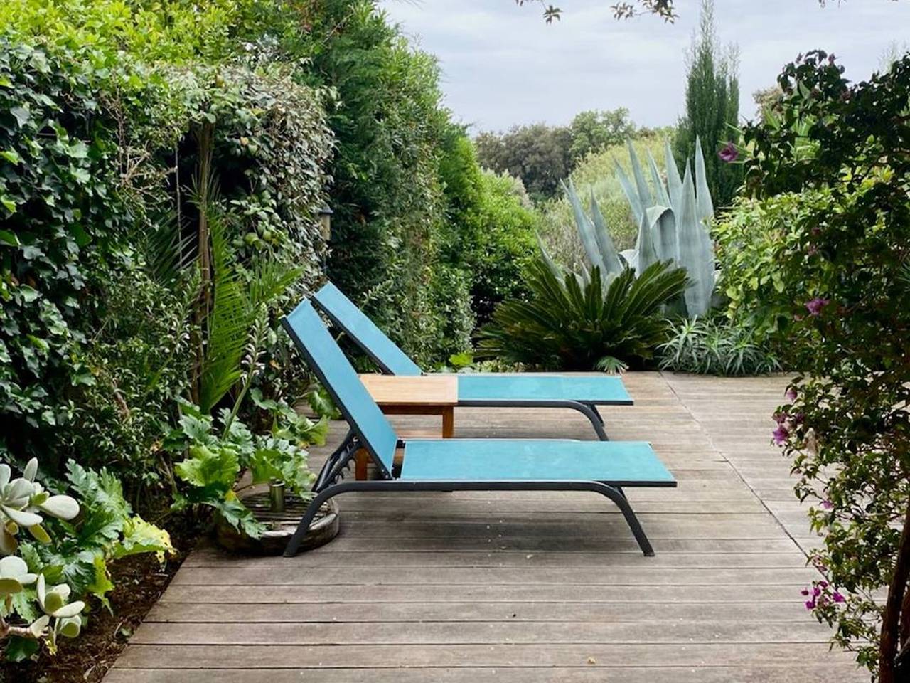 Mas mit 2 Schlafzimmern, Terrasse und privatem Garten in La Croix-Valmer, Draguignan Region