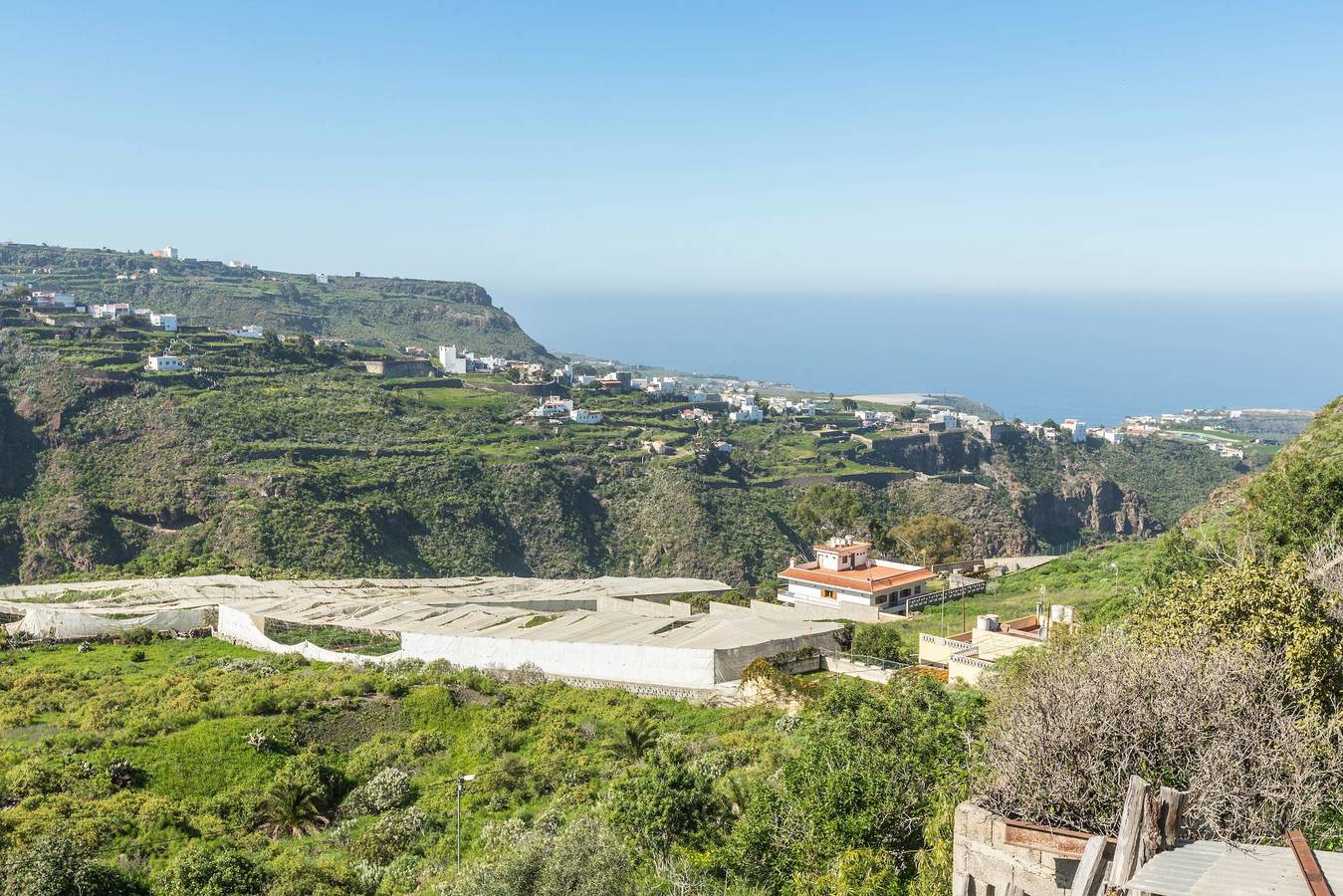Casa de campo "El Huerto" con vistas al mar, vistas a la montaña, azotea y jardín in Firgas, Gran Canaria Norte