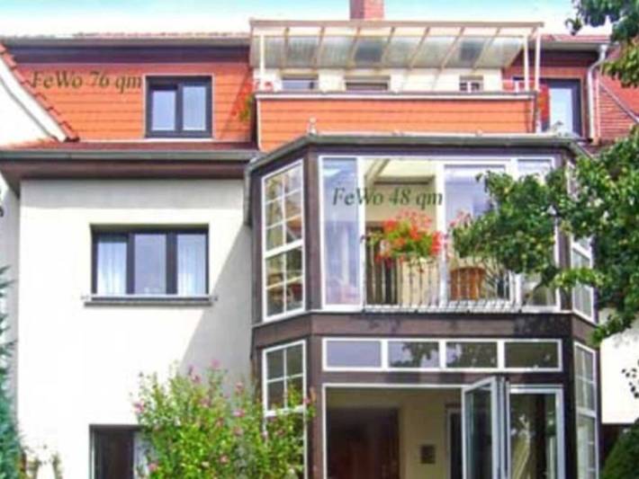 Ferienwohnung für 3 Personen, mit Balkon und Ausblick in Erfurt