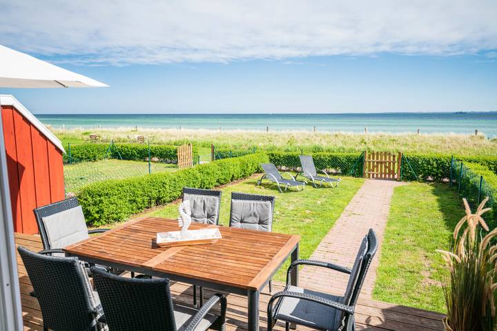 Ferienhaus mit Meerblick für 6 Personen, mit Sauna und Ausblick sowie Garten, mit Haustier in Schashagen