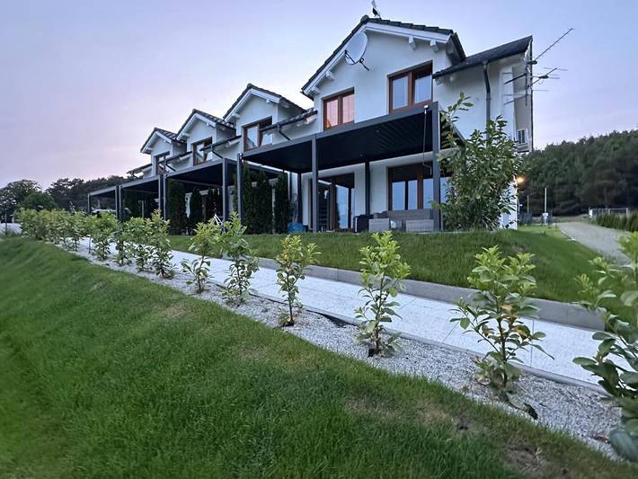 Ferienwohnung für 6 Personen, mit Ausblick und Terrasse sowie Garten, mit Haustier