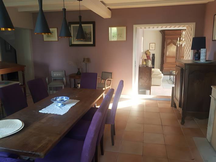Habitación De La Vaine con terraza privada, jardín y Wi-Fi in Cartelègue, Región de Blaye