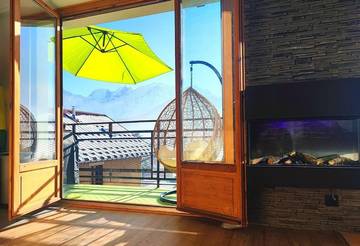 Gîte pour 6 personnes, avec balcon et vue dans Plateau d'Assy