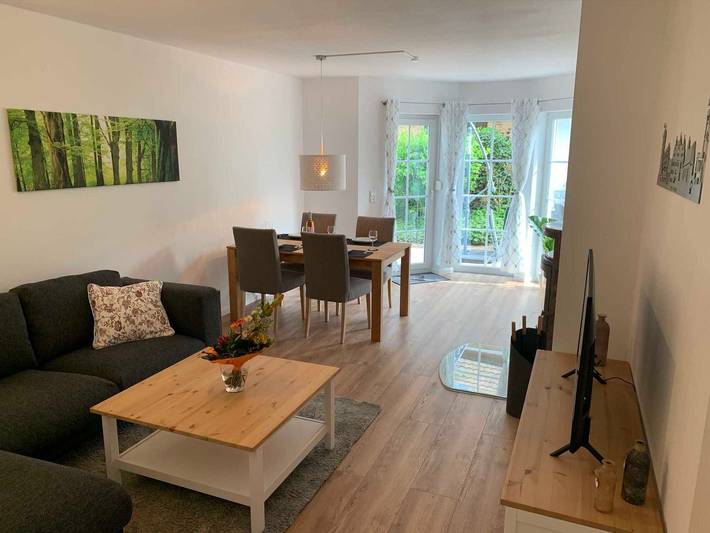 Ferienwohnung für 4 Personen, mit Terrasse und Garten