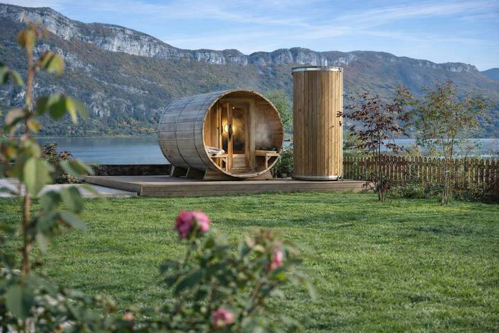 Maison de vacances pour 8 personnes, avec jardin ainsi que sauna et terrasse