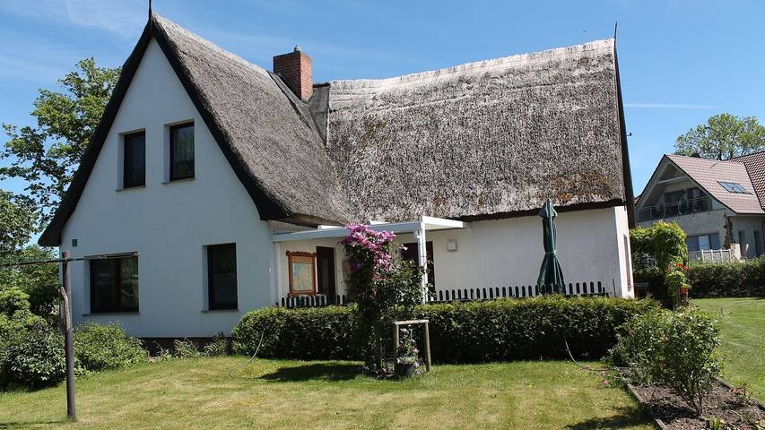 Ferienwohnung für 4 Personen, mit Terrasse und Garten am Salzhaff