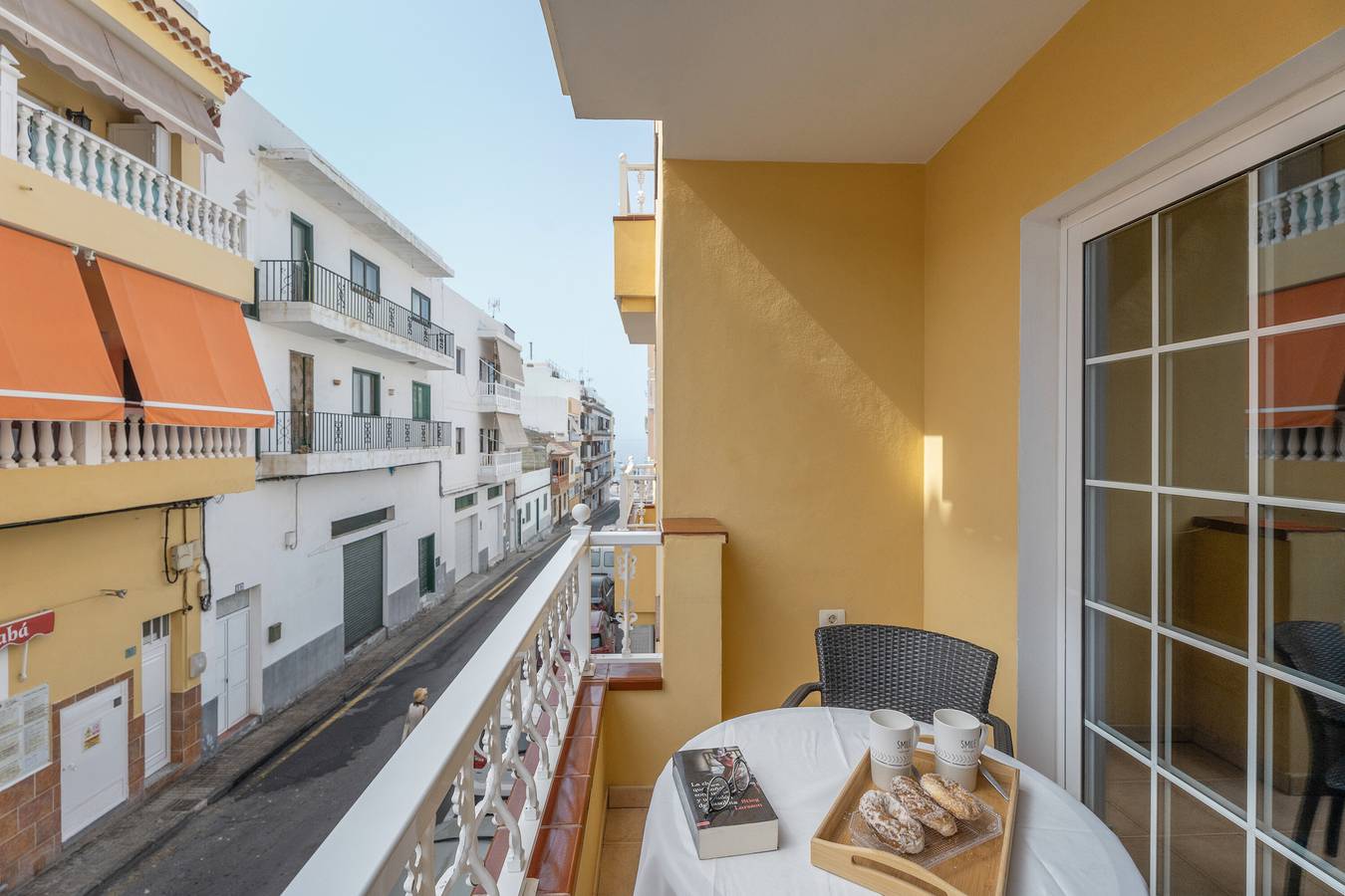 Ganze Wohnung, Ferienwohnung 'Casa Volcán Y Mar 1 Derecha' mit Balkon, Wlan und Klimaanlage in Playa San Juan, Guía de Isora
