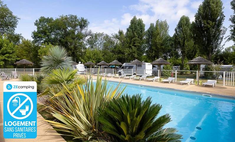 Tente pour 4 personnes, avec bassin pour enfant en Dordogne