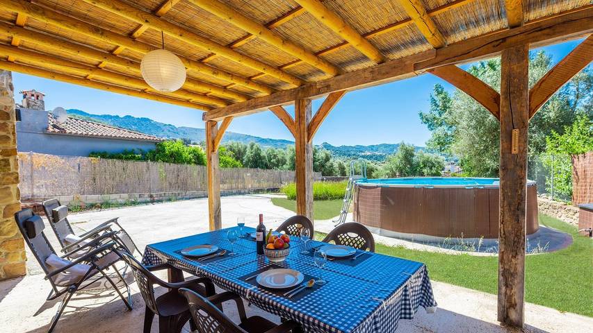 Casa rural para 8 personas, con balcón/terraza y piscina en Benalauría - 3